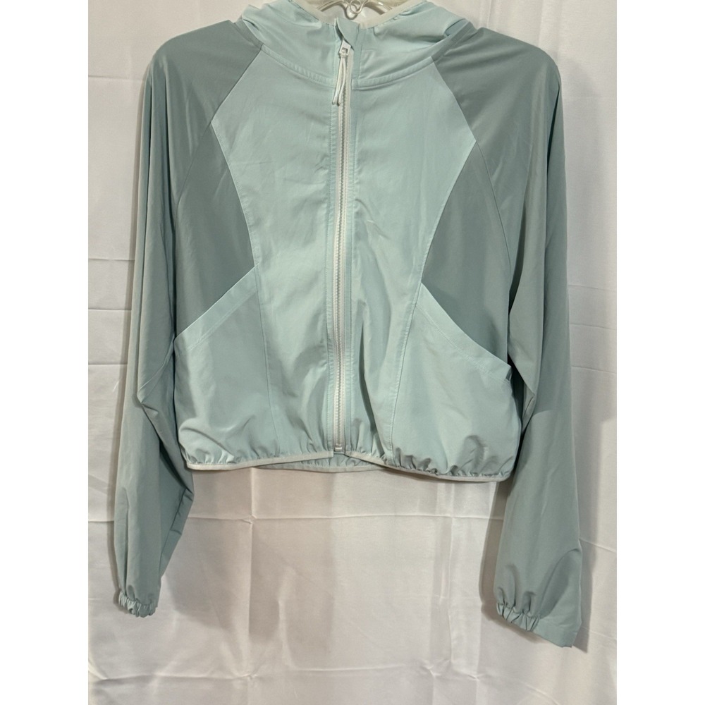 Athleta Girl Light Green Hooded Jacket Windbreaker XXL/16